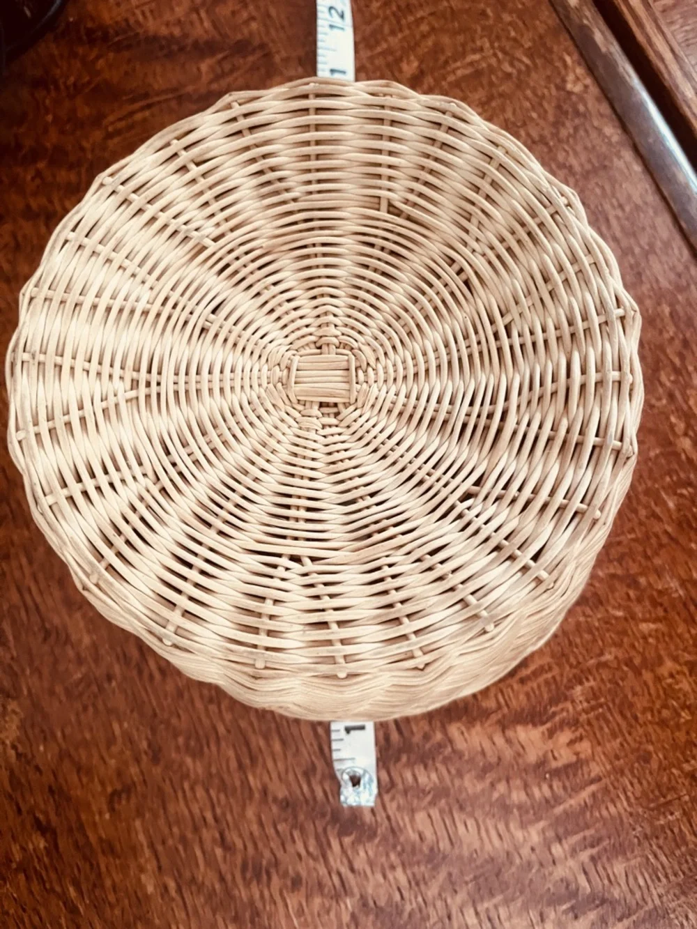 Vintage Chicken Hand Woven Basket